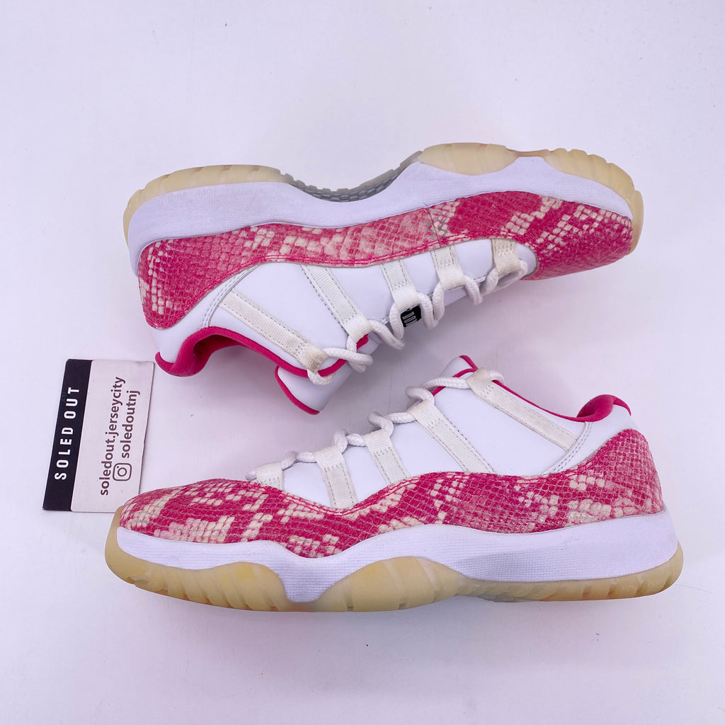 Air Jordan (W) 11 Retro Low "Pink Snakeskin" 2019 Used Size 9W