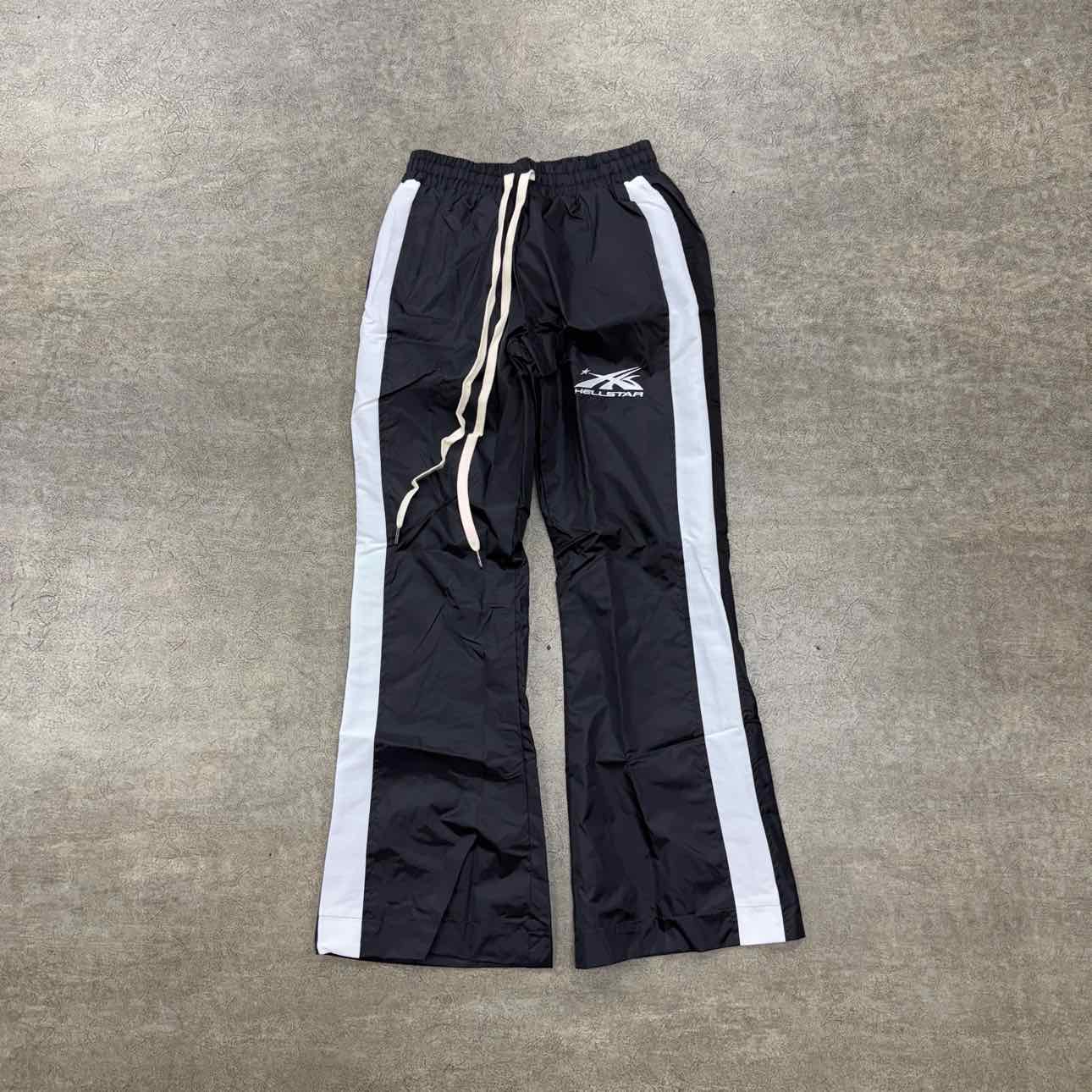 Hellstar Track Pants &quot;BLACK WHITE&quot; Black New Size M