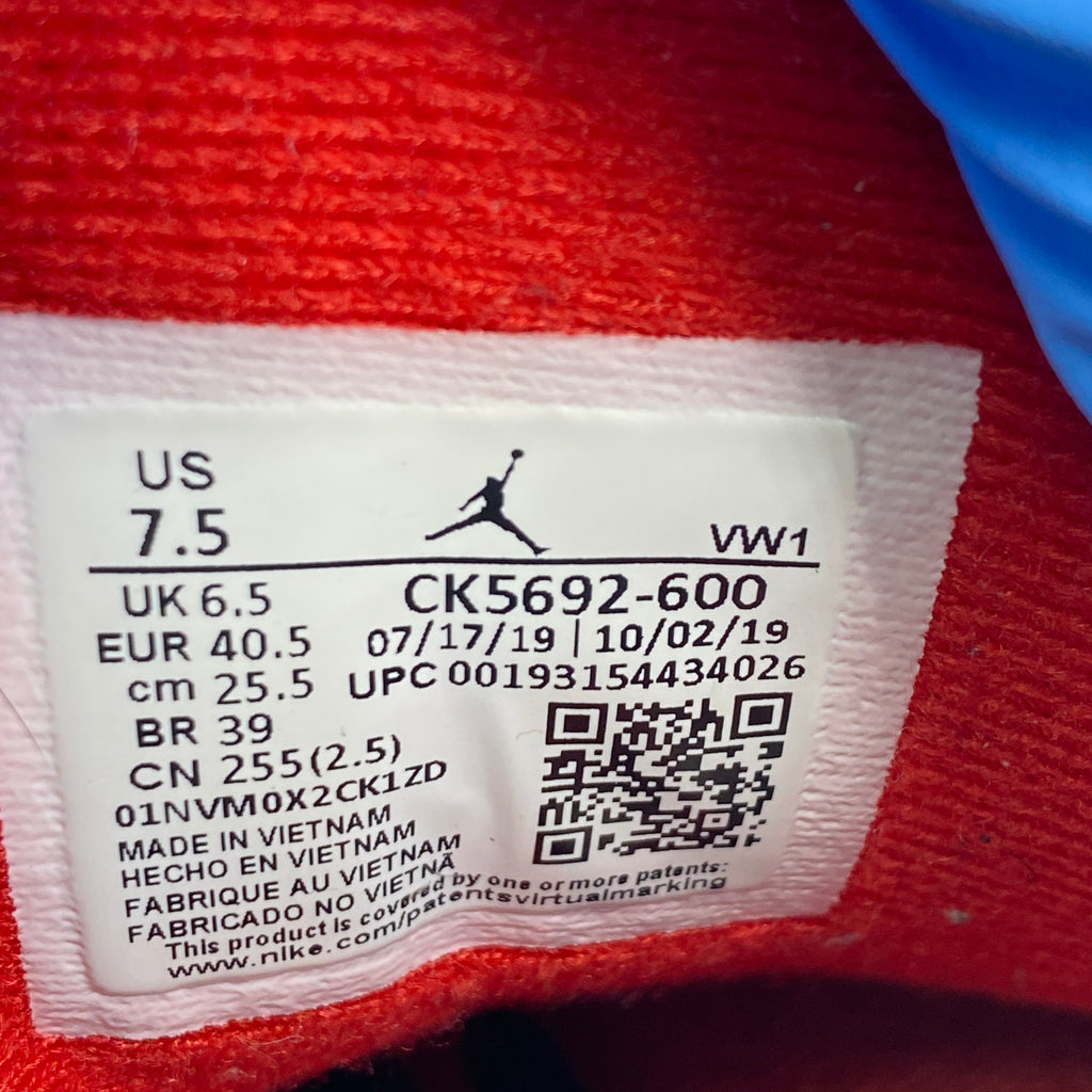 Air Jordan 3 Retro "Unite Fire Red" 2020 Used Size 7.5