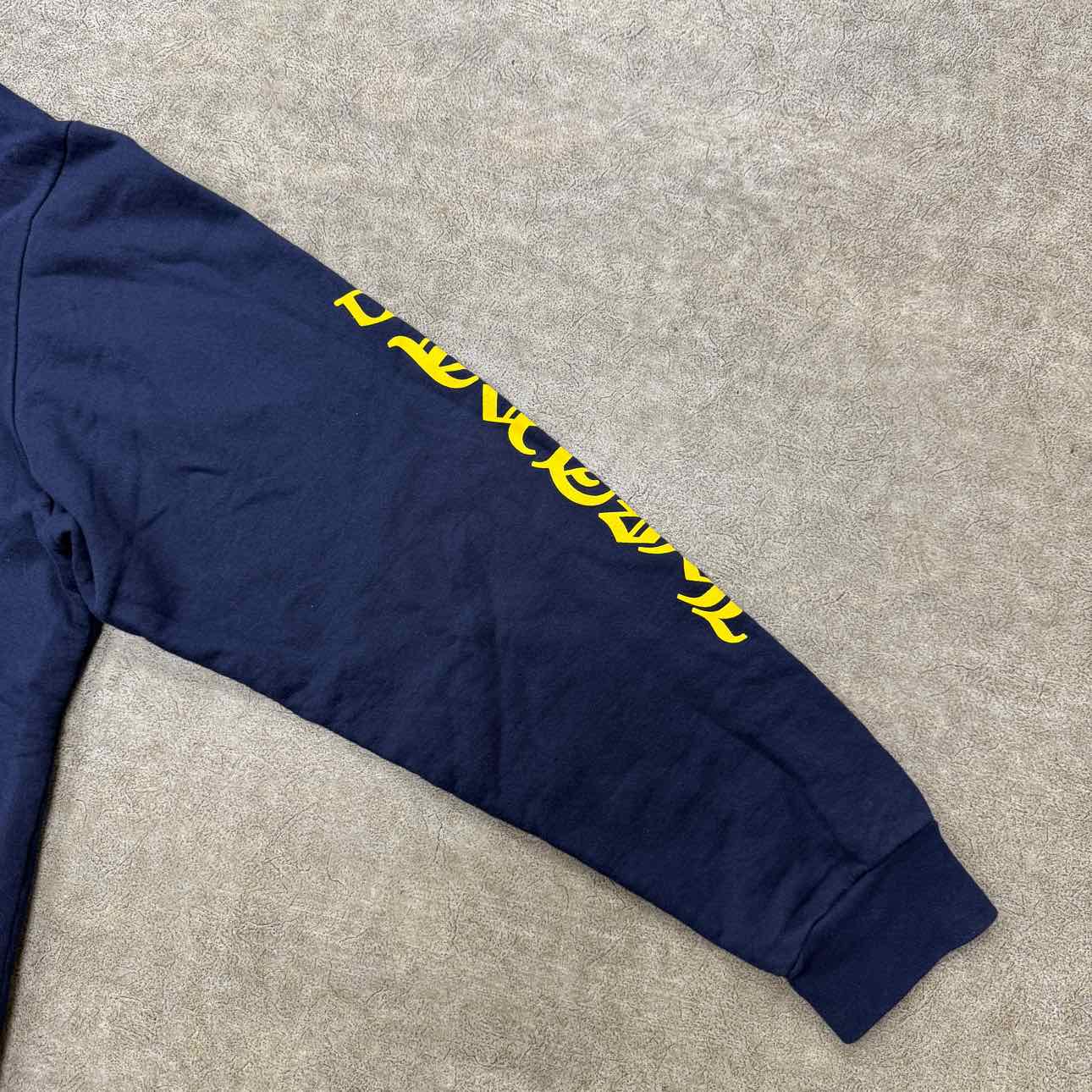 Chrome Hearts Hoodie &quot;VERTICAL LOGO&quot; Navy Used Size XL