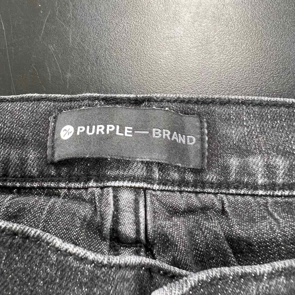 Purple Jeans "DISTRESSED" Black Used Size 32