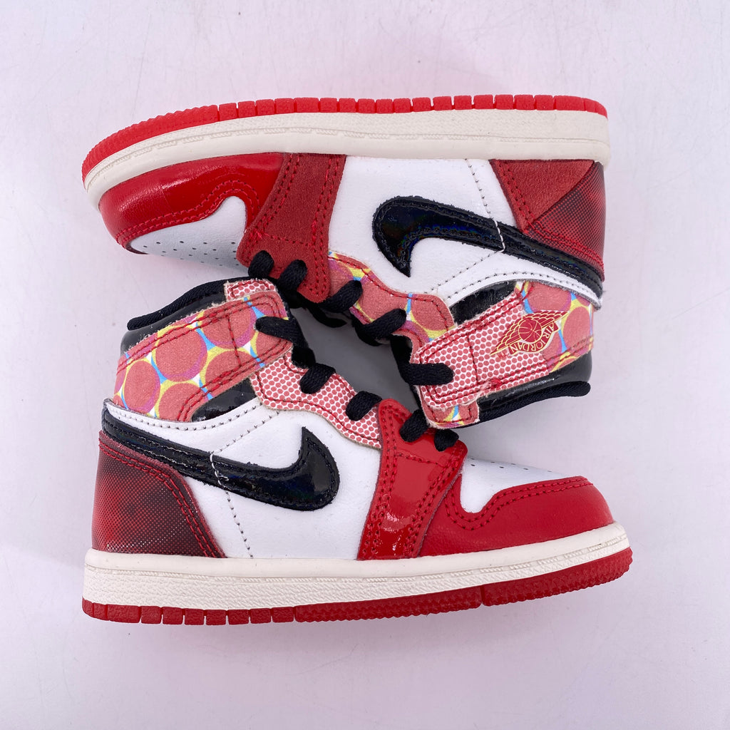 Air Jordan (TD) 1 Retro High OG "Spider-Verse" 2023 New Size 7C