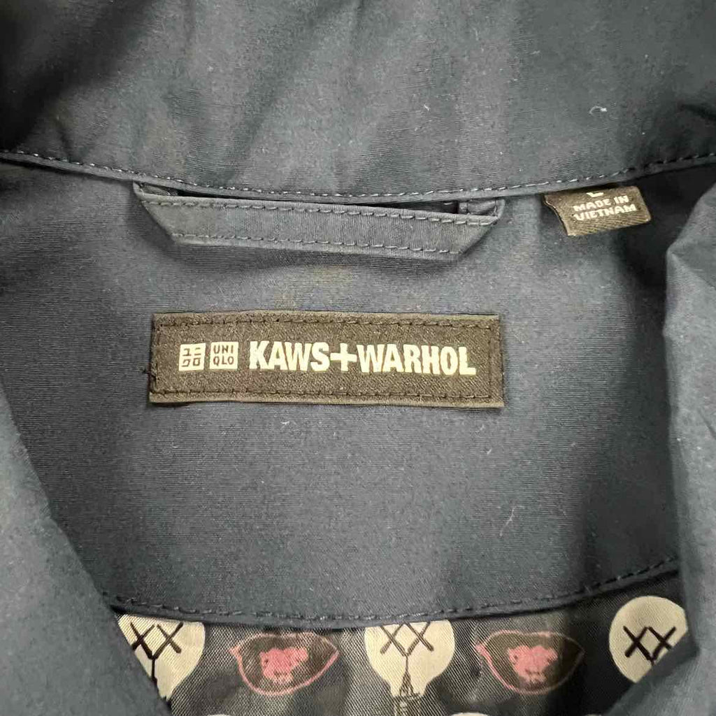 Uniqlo Coach Jacket "KAWS + WARHOL" Navy Used Size L