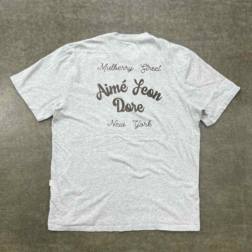 Aime Leon Dore T-Shirt "MULBERRY" Grey Used Size L