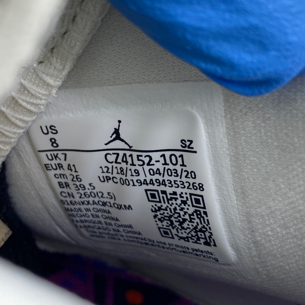 Air Jordan 6 Retro "Quai 54" 2020 New Size 8