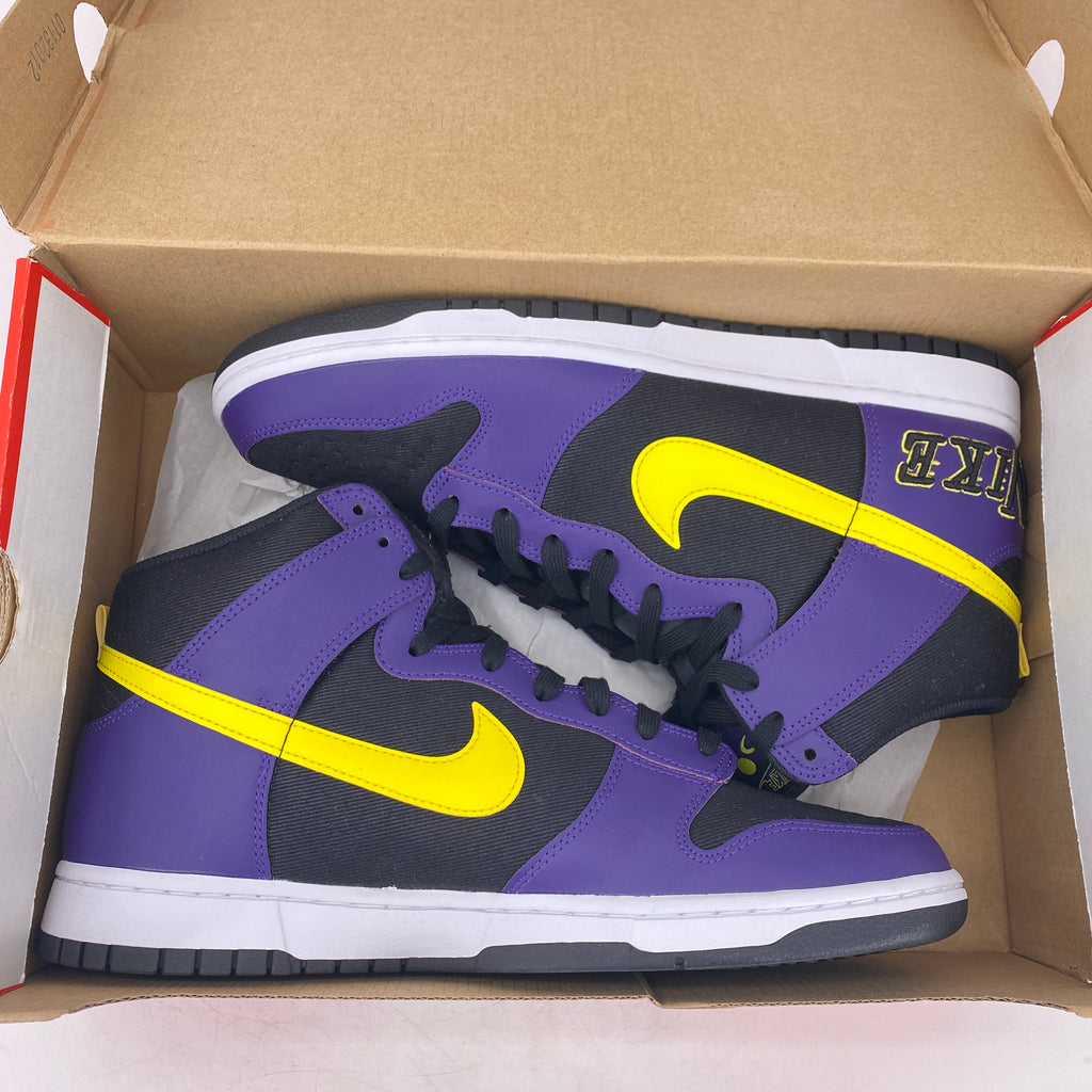 Nike Dunk High PRM "Lakers" 2021 New Size 13