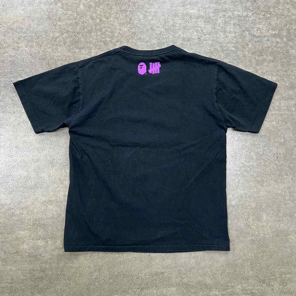 Bape T-Shirt "UNDEFEATED" Black Used Size L