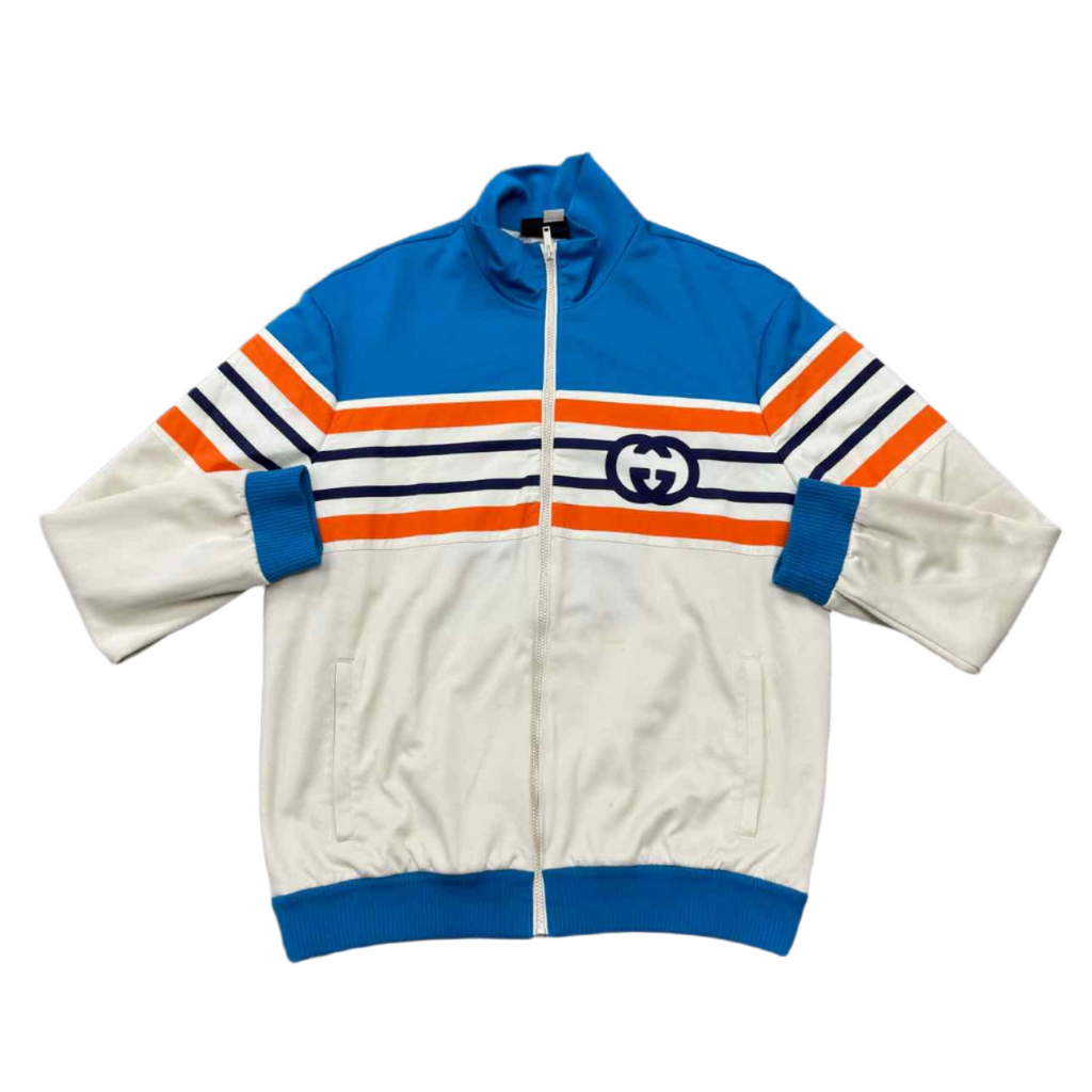 Gucci Zip Up "INTERLOCKING G" Blue Used Size XL