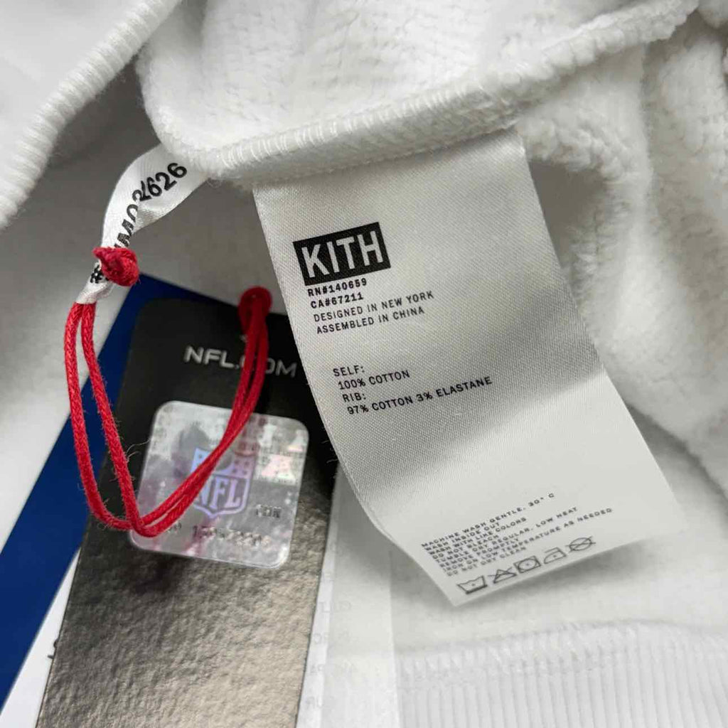 Kith Crewneck Sweater "GIANTS" White New Size XL