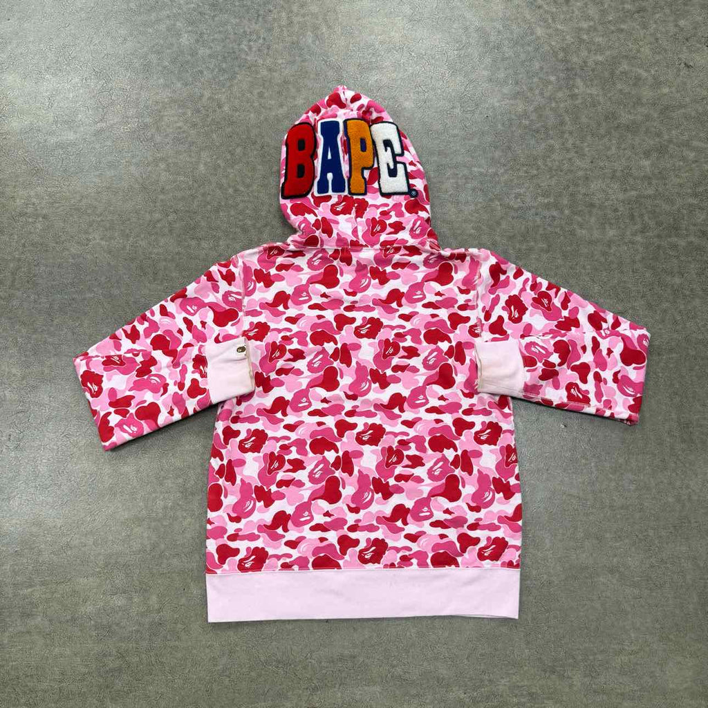 Bape Hoodie "ABC CAMO" Pink Used Size M