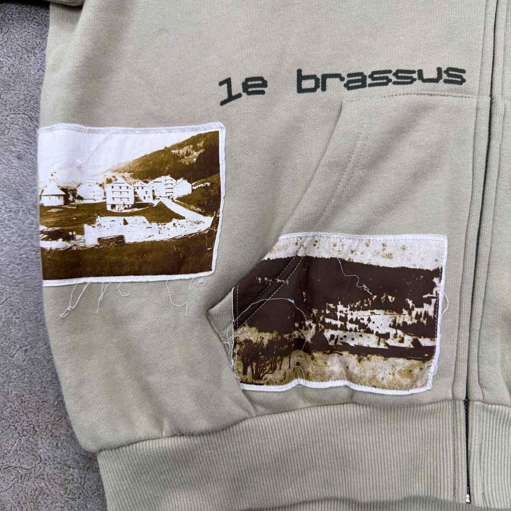 Travis Scott Zip Up "AUDEMARS PIGUET LE BRASSUS" Khaki Used Size L