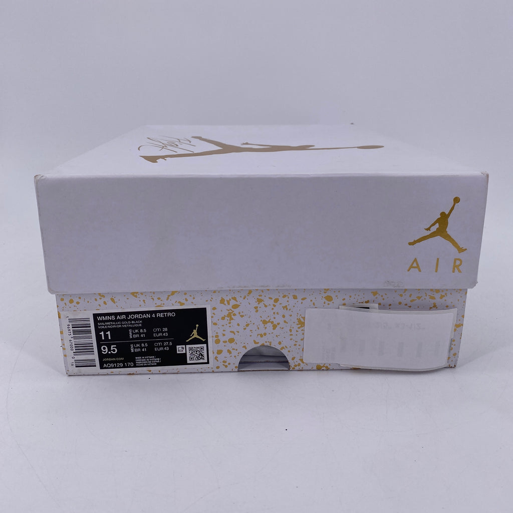 Air Jordan (W) 4 Retro "Metallic Gold" 2024 New Size 11W