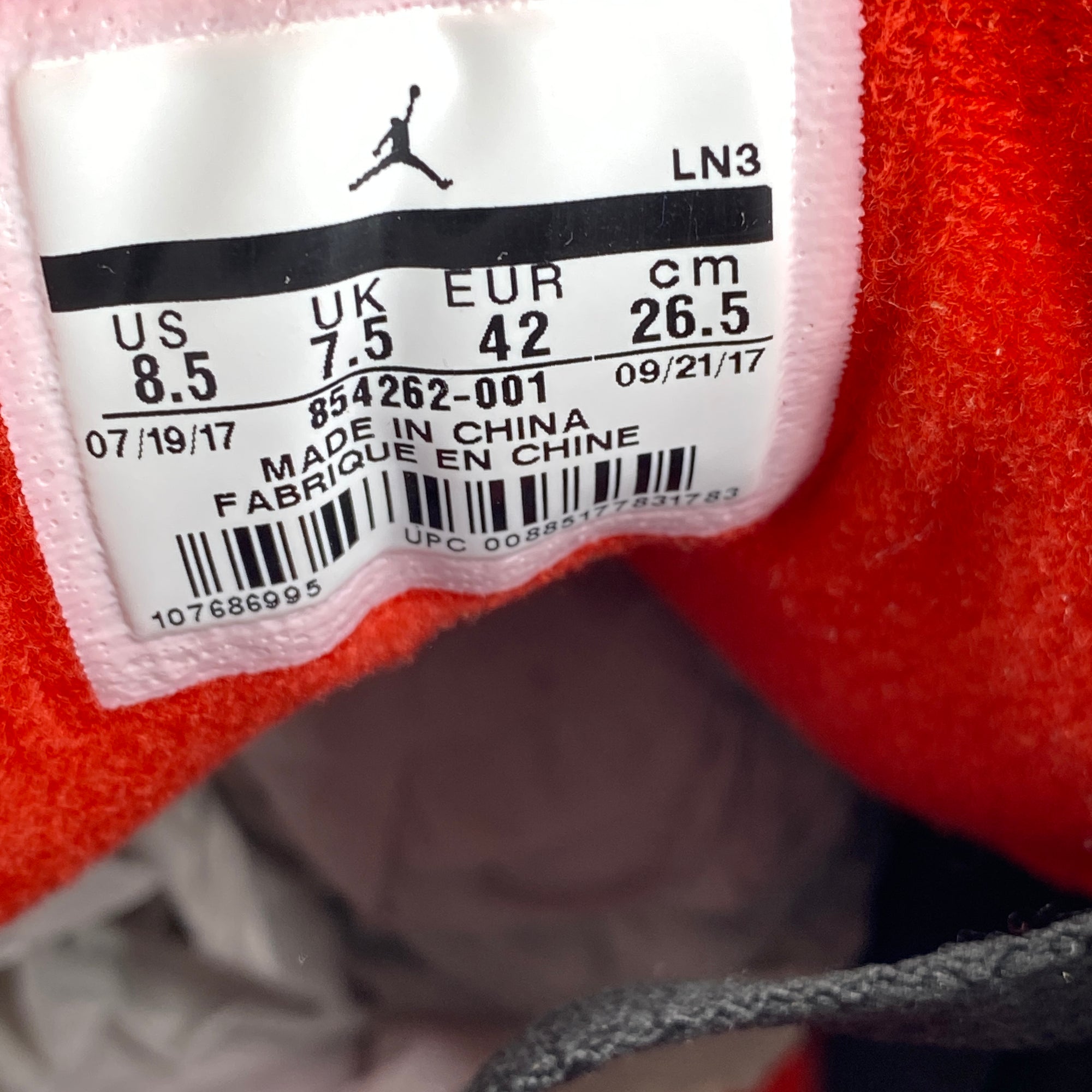 Air Jordan 3 Retro &quot;Black Cement&quot; 2018 New Size 8.5