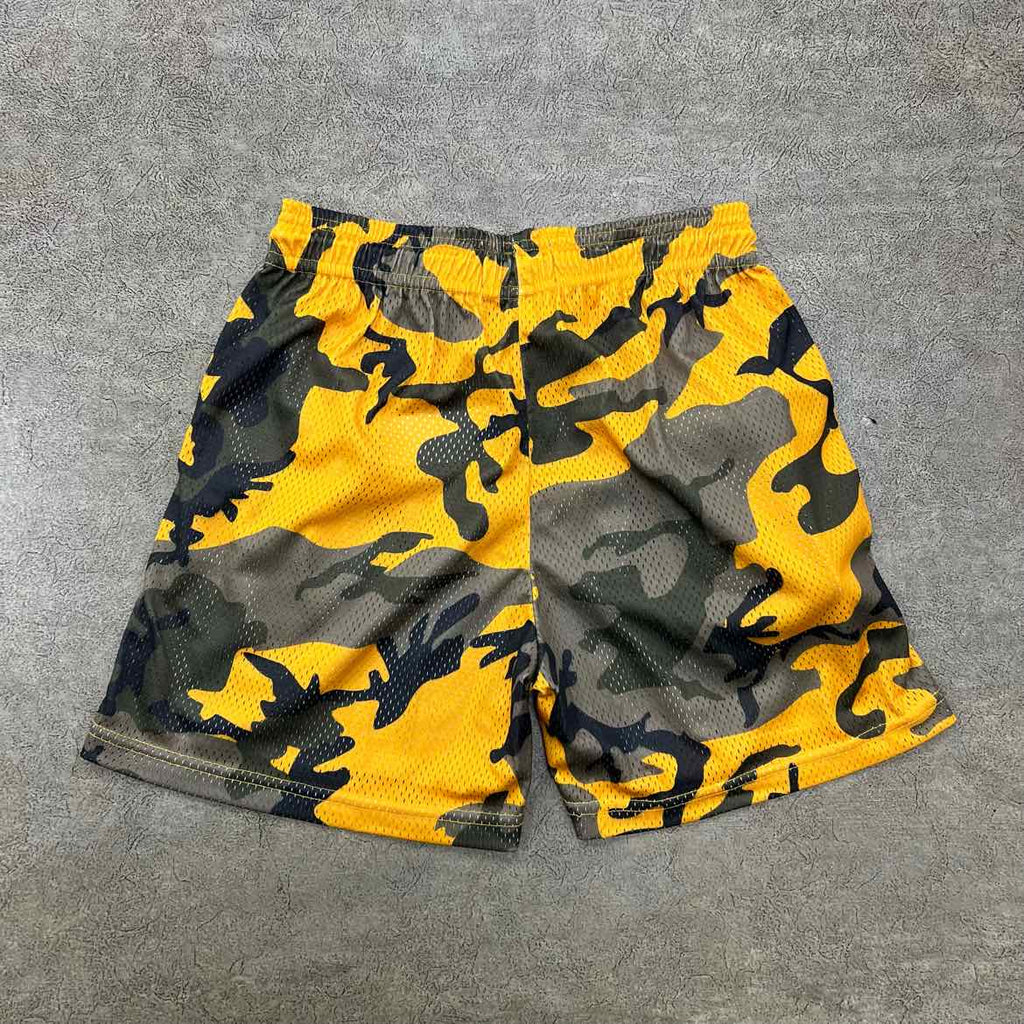 Eric Emanuel Mesh Shorts "YELLOW CAMO" Yellow New Size S