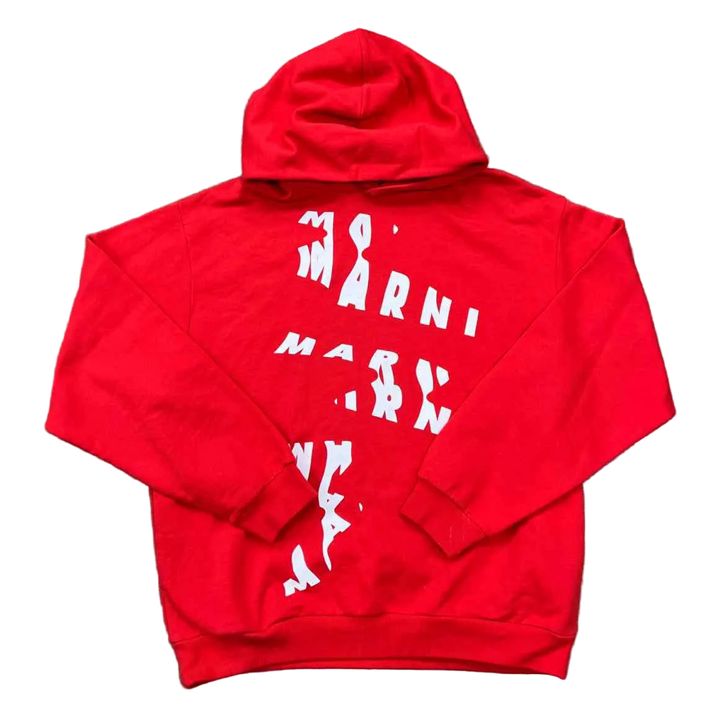 Marni Hoodie "SCANNED" Red Used Size 50