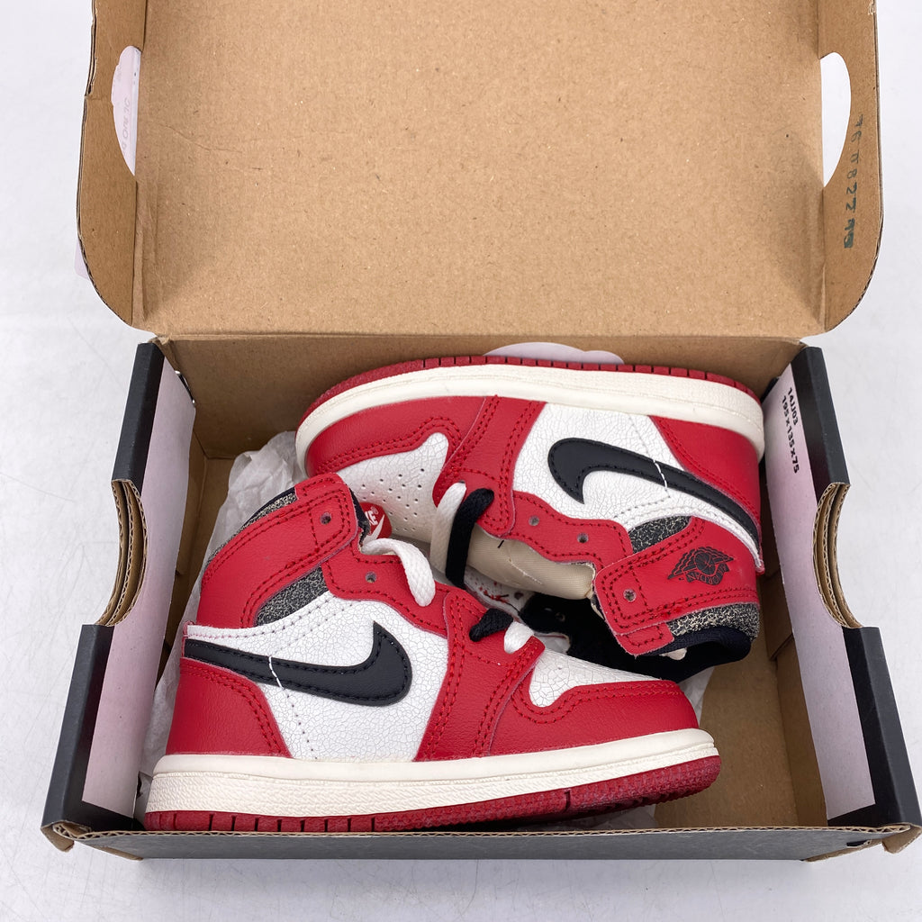 Air Jordan (TD) 1 Retro High OG "Lost And Found" 2022 New Size 6C