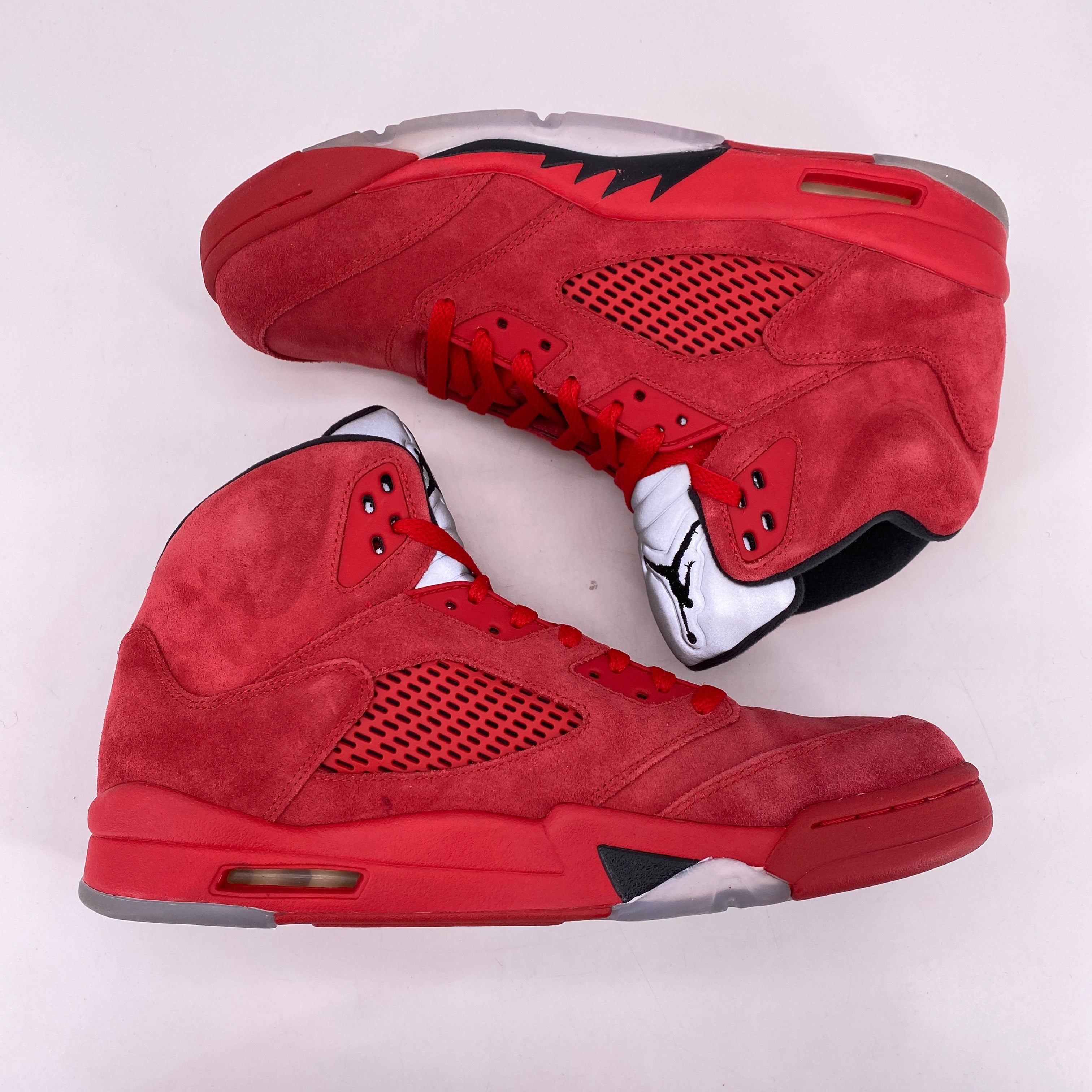 Jordan 5 red suede top *sz 11.5*