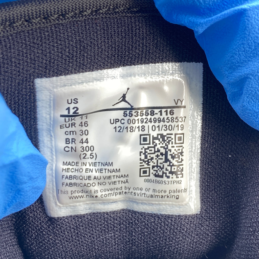 Air Jordan 1 Retro Low "Black Toe" 2019 Used Size 12