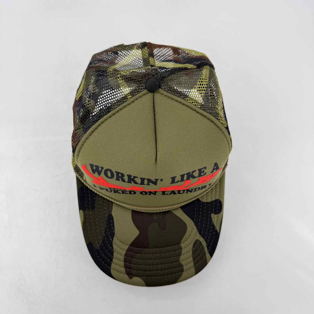 Sicko Trucker Hat "PUKED ON LAUNDRY" New Camo Size OS