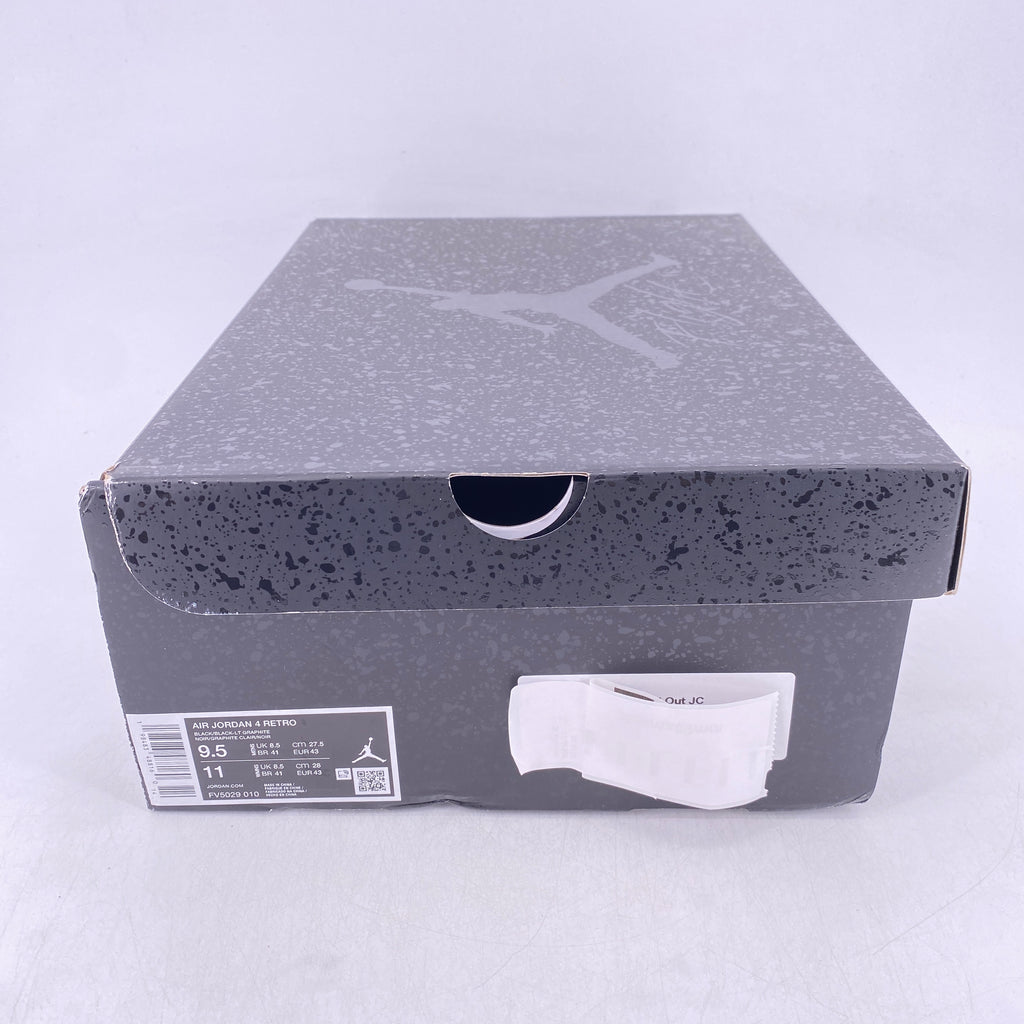 Air Jordan 4 Retro "Black Cat" 2025 New Size 9.5