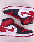 Air Jordan (W) 1 Mid "Alternate Bred Toe" 2022 New Size 5.5W