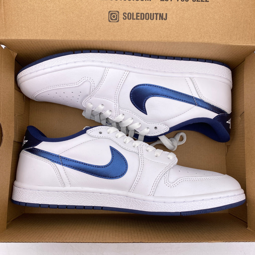 Air Jordan 1 Retro Low "Metallic Blue" 2024 New Size 12
