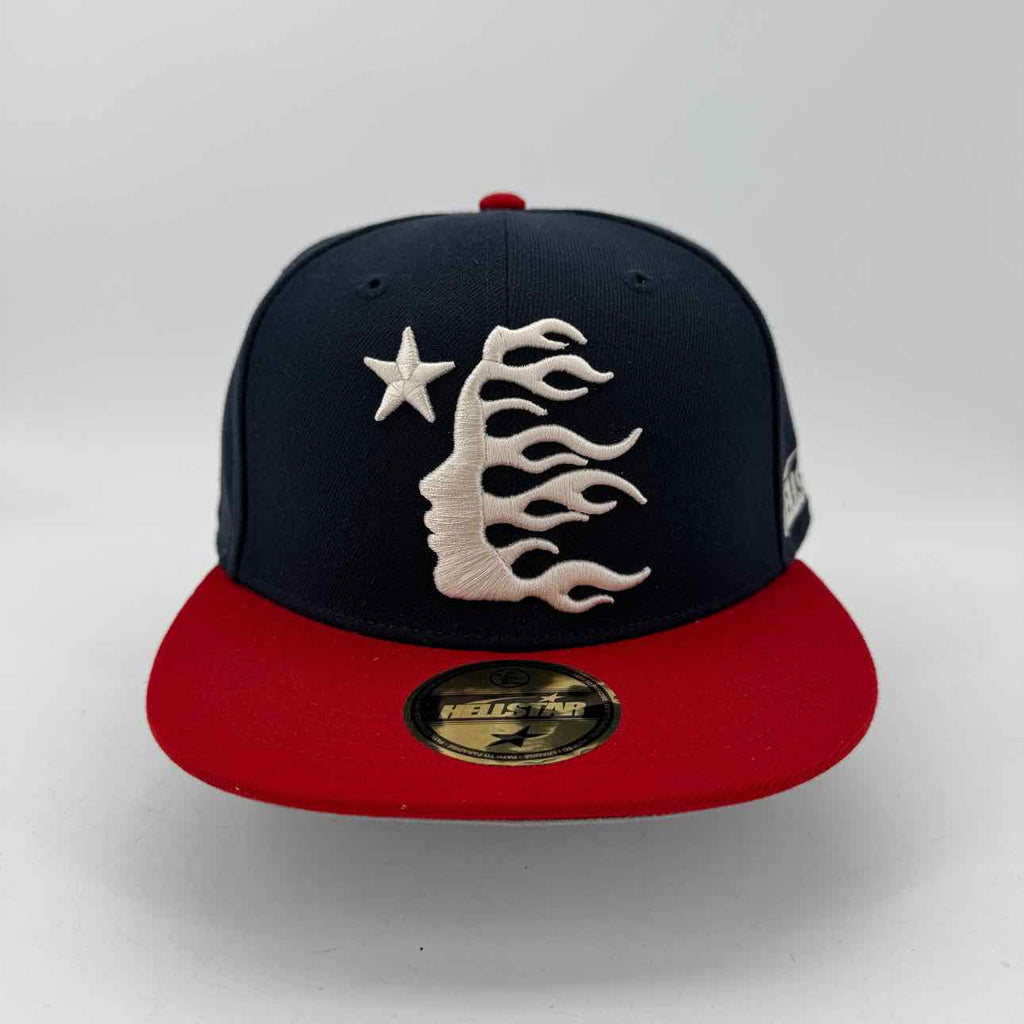 Hellstar Fitted Hat "OG LOGO" Used Navy Size 7 1/2