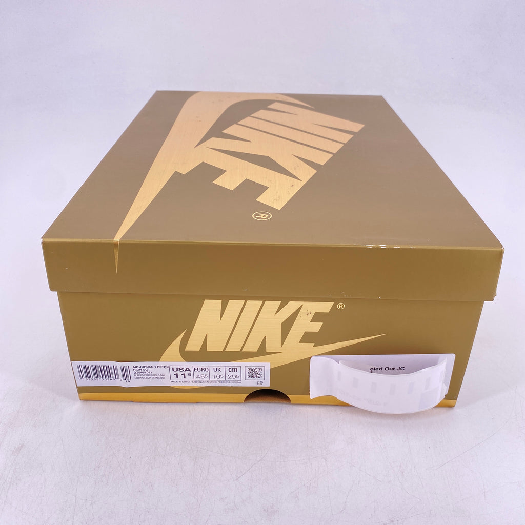 Air Jordan 1 Retro High OG "Black Metallic Gold" 2024 New Size 11.5
