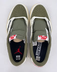 Air Jordan 1 Low OG SP "Travis Scott Medium Olive" 2024 New Size 8.5