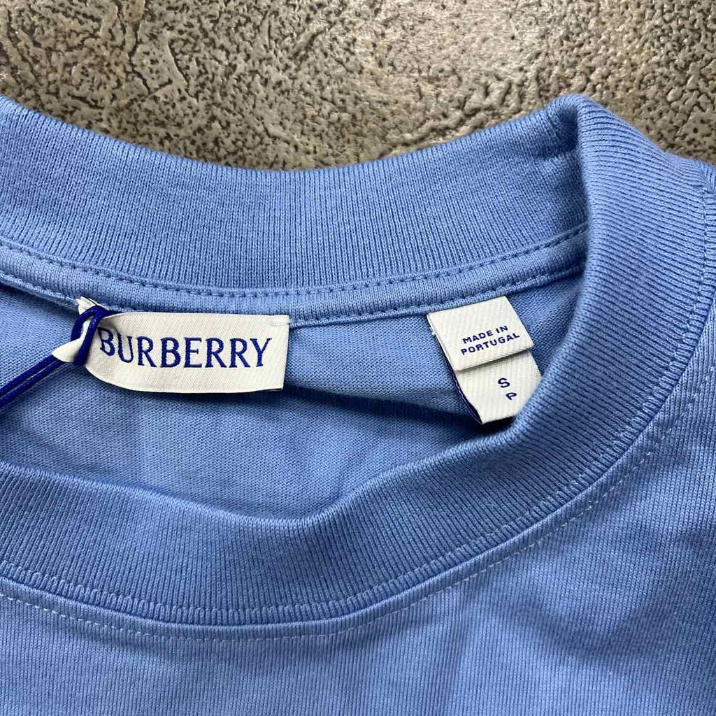 Burberry T-Shirt "KNIGHT STAMP" Baby Blue New Size S