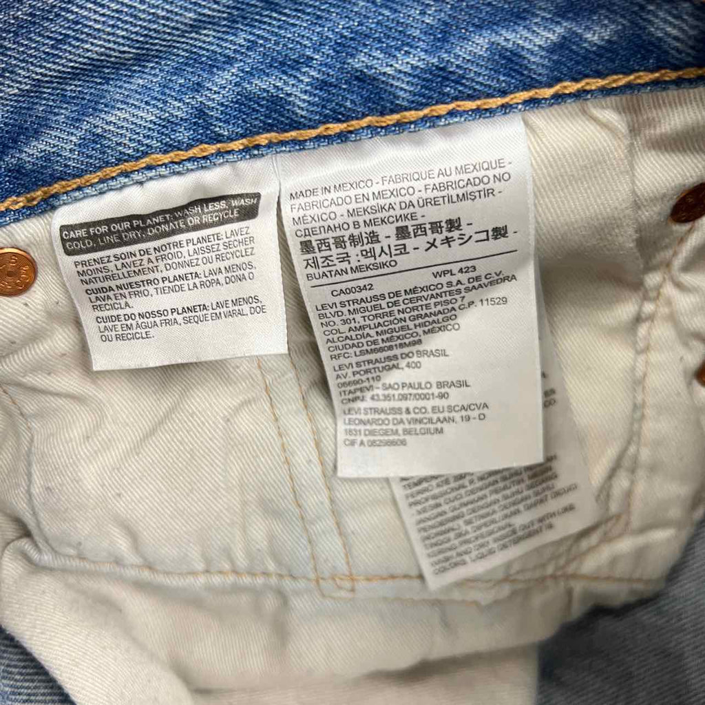Denim Tears Jeans "BSTROY TEARS" Blue Used Size 36