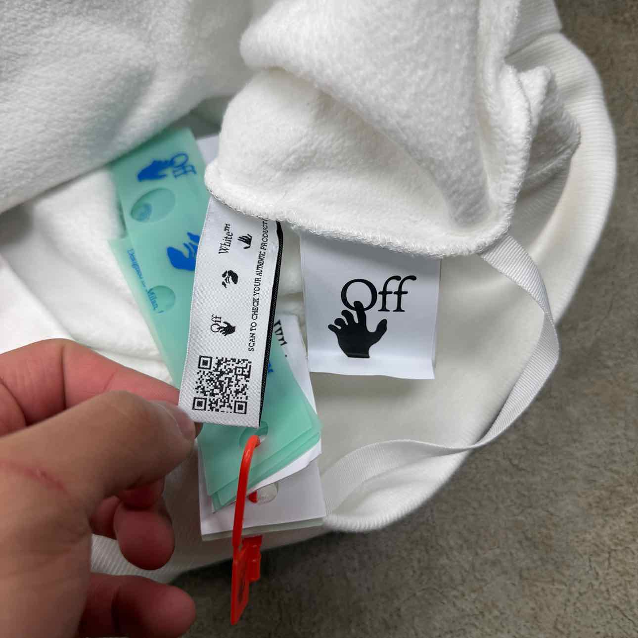 OFF-WHITE Hoodie &quot;MONA LISA&quot; White New Size S