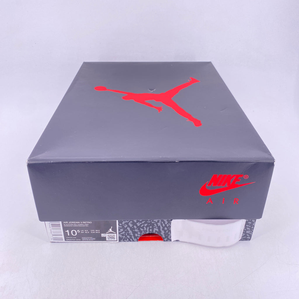 Air Jordan 3 Retro "Black Cement" 2024 New Size 10.5