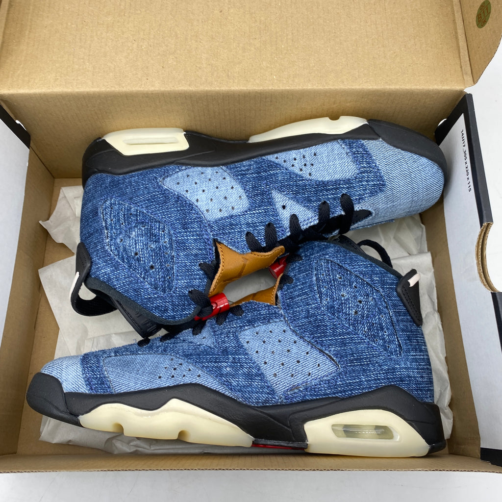 Air Jordan (GS) 6 Retro "Washed Denim" 2019 New Size 6Y