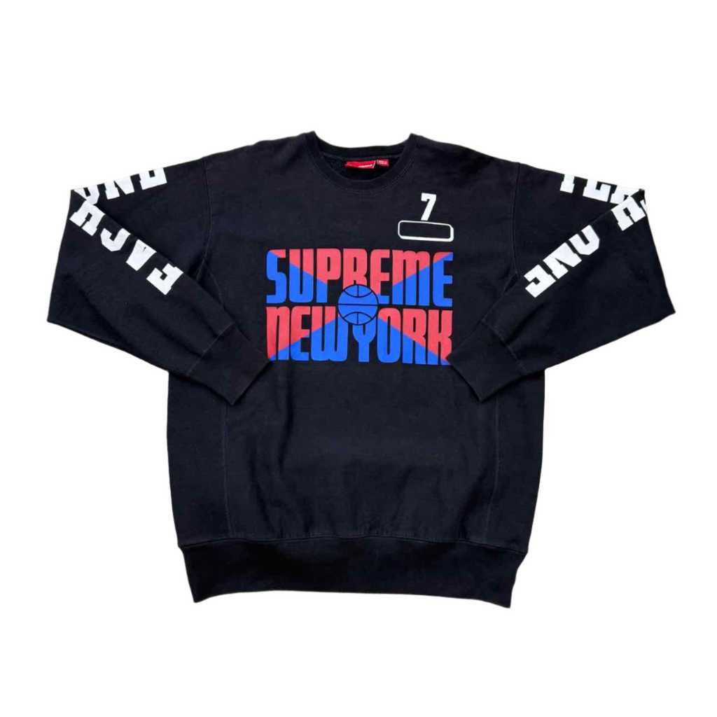 Supreme Crewneck Sweater "HIGHER LEARNING" Black Used Size XL