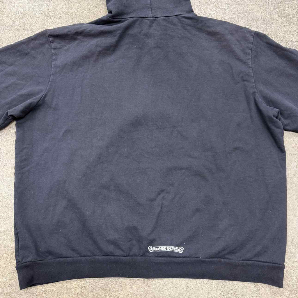 Chrome Hearts Zip Up "VERTICAL LOGO" Black Used Size 2XL