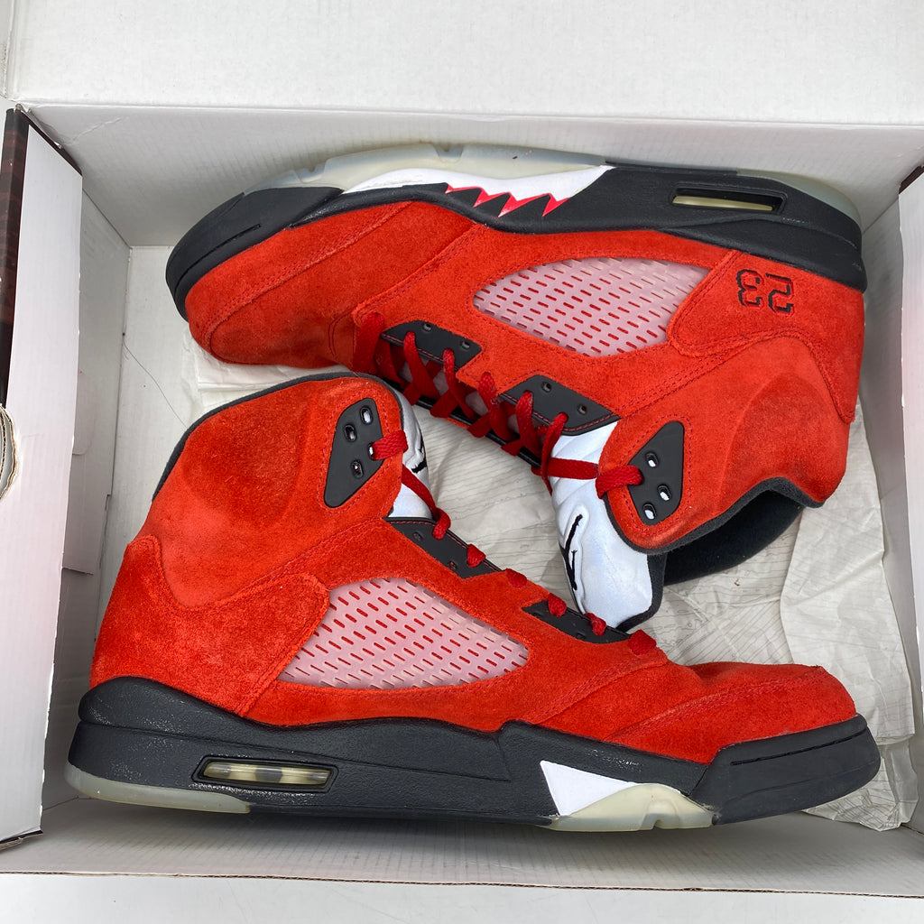 Air Jordan 5 Retro "Raging Bull Red Suede" 2021 Used Size 13