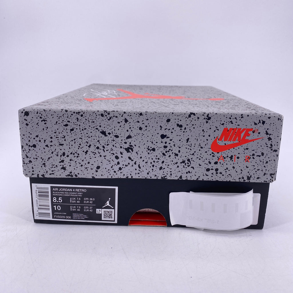 Air Jordan 4 Retro "Bred Reimagined" 2024 Used Size 8.5