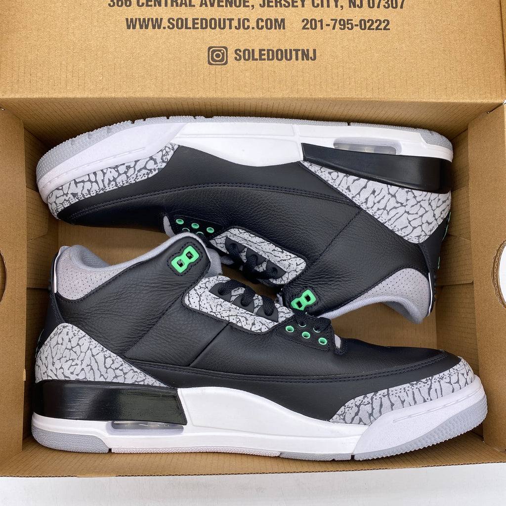 Air Jordan 3 Retro "Green Glow" 2024 New Size 12.5