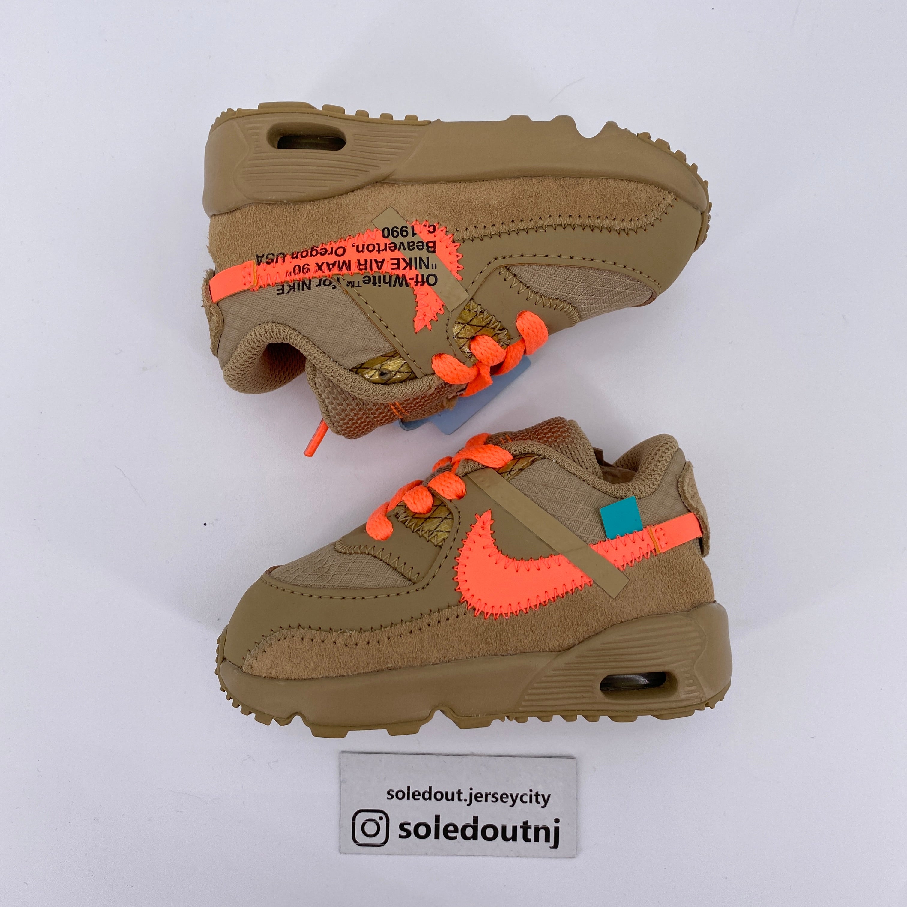 Nike (TD) Air Max 90 &quot;Desert Ore&quot; 2019 New Size 4c