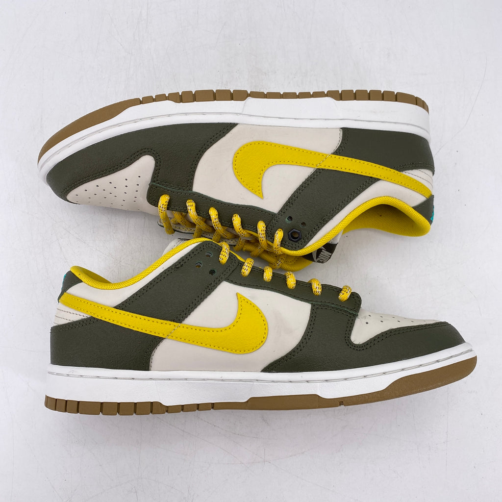 Nike Dunk Low Retro PRM "Cargo Khaki Vivid Sulfur" 2023 Used Size 9.5