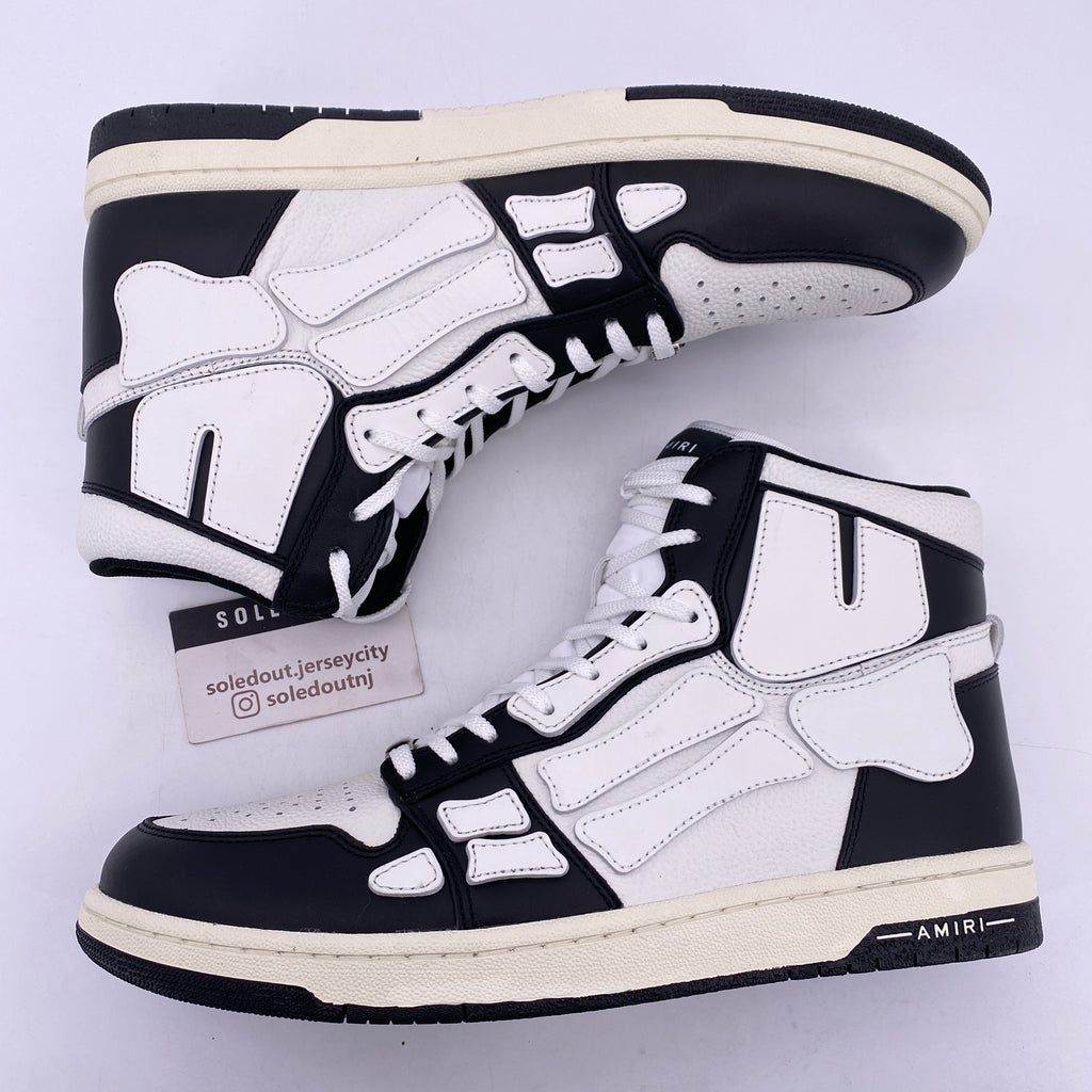 Amiri Bone Skel High Top "Black White"  New Size 46