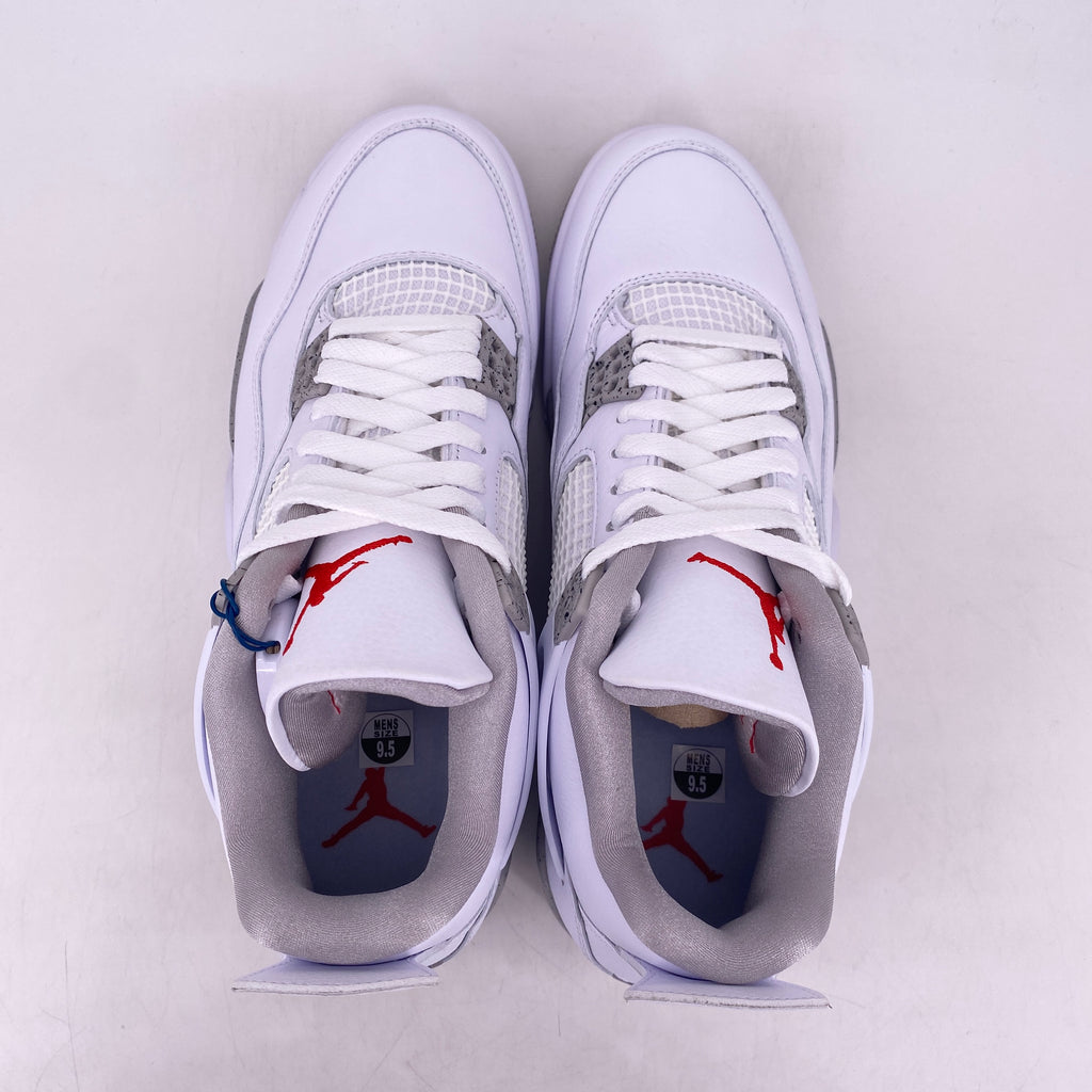 Air Jordan 4 Retro "White Oreo" 2021 New Size 9.5