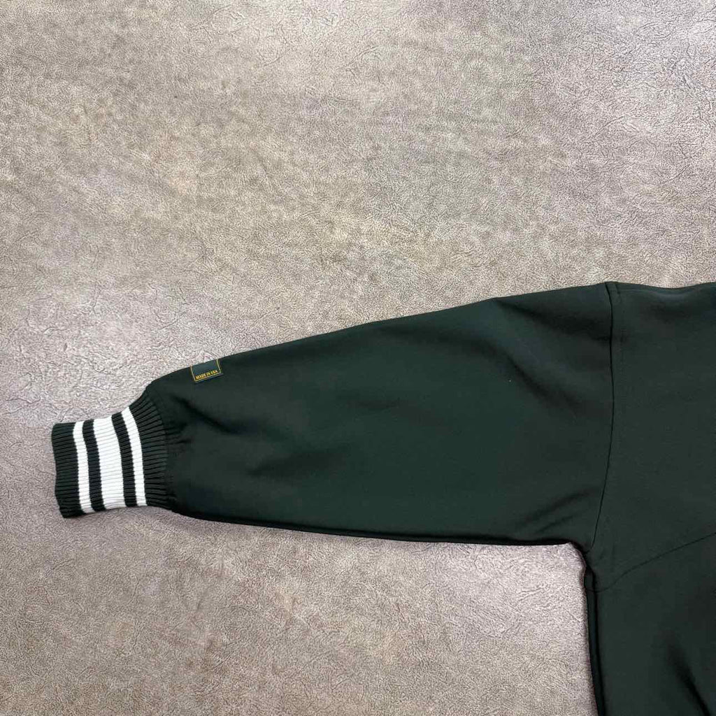 Rhude Zip Up "COLLEGE LOGO" Olive Used Size S