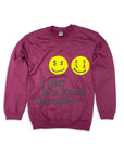 Soled Out Crewneck Sweater "EXPENSIVE" Maroon New Size M