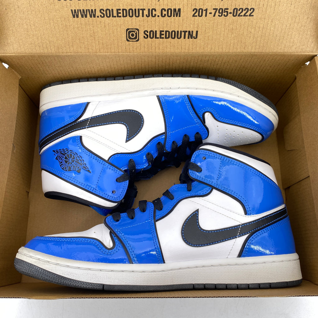 Air Jordan 1 Mid "Signal Blue" 2021 Used Size 9