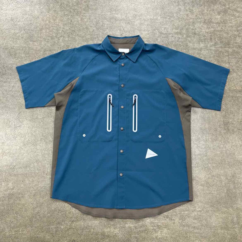 And Wander Zip Up "TECH" Blue Used Size L