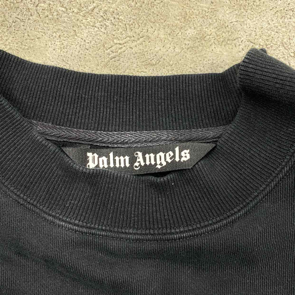 Palm Angels Crewneck Sweater "CROC" Black Used Size L