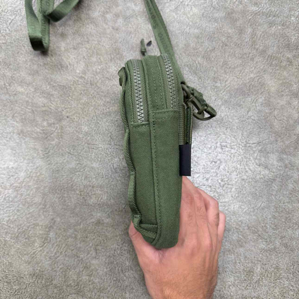 Supreme Shoulder Bag "SMALL BOX LOGO" Used Green Size OS