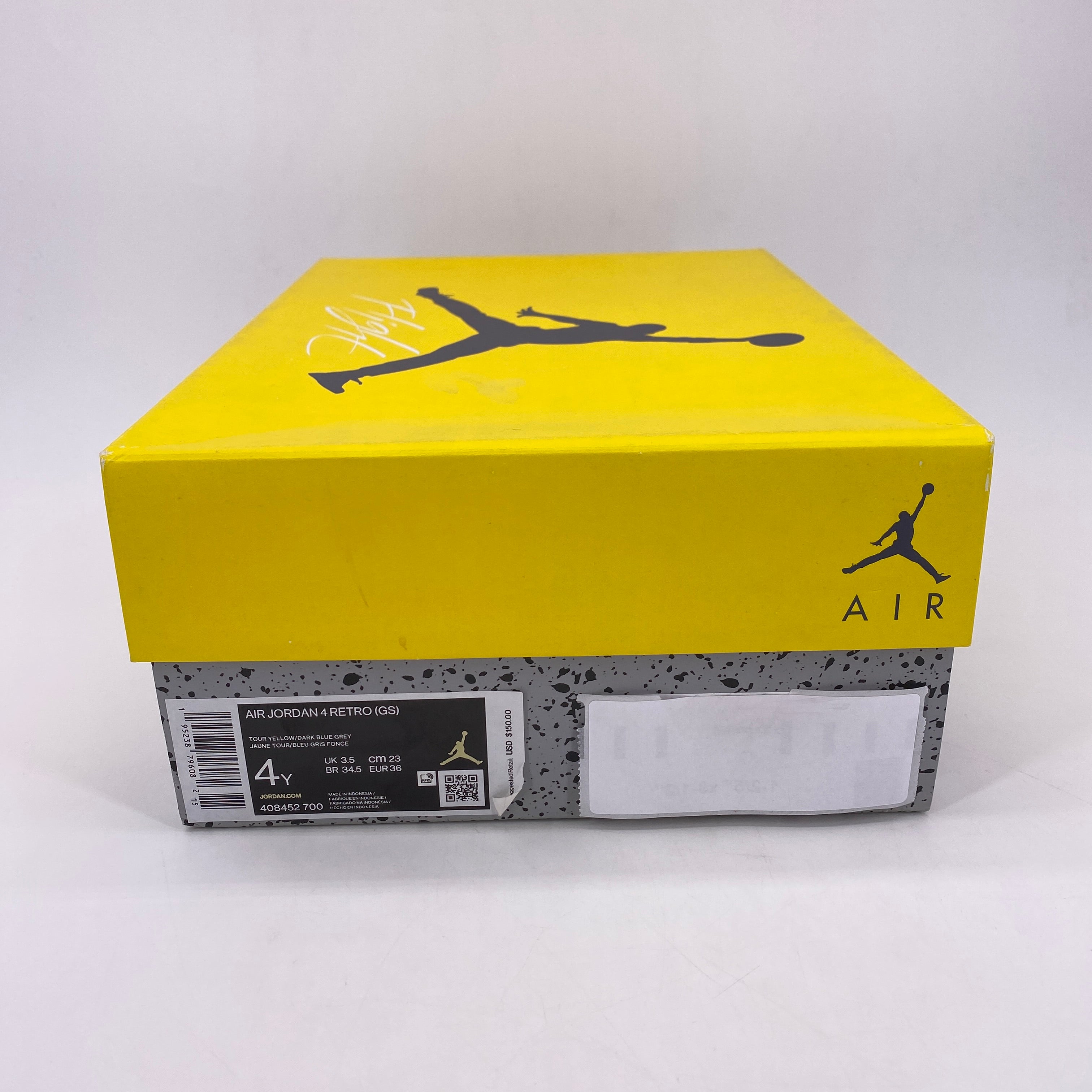 Air Jordan (GS) 4 Retro &quot;Lightning&quot; 2021 New Size 4